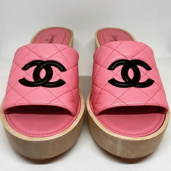 CHANEL | Shoes | Sold Pink Chanel Sandals | Poshmark